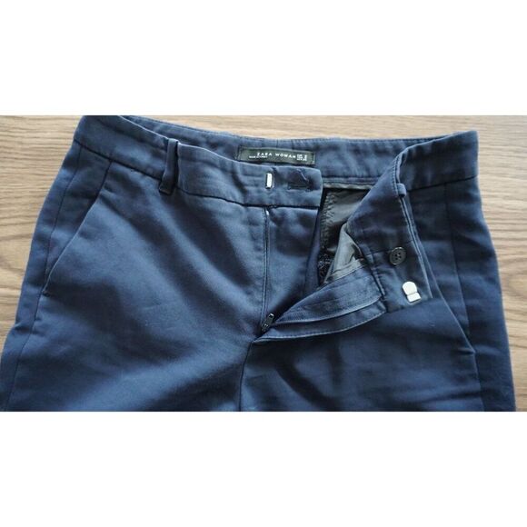 Zara Woman Navy Blue Tapered Pants, Size S - Picture 6 of 15